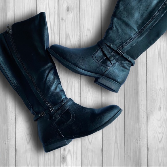 Lane Bryant Double-Zip Riding Boots - Picture 1 of 9